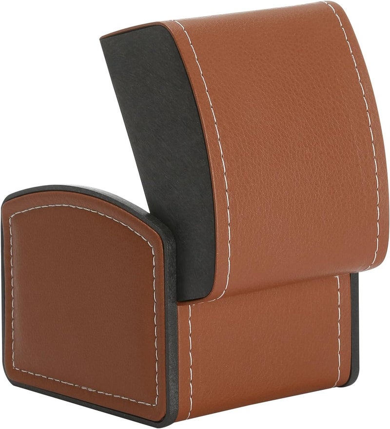 BAOPEND Luxury Single Watch Gift Box with Removable Pillow, PU Leather Single Watch Case Wristwatch Jewelry Storage Display Holder Cases for Men and Women (Brown) - Image 3